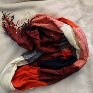 Plaid/striped fall and winter scarf